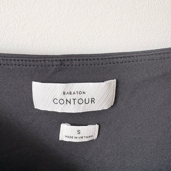 Aritzia Babaton Contour Square Neck Long Sleeve Black Classic Bodysuit Small - Picture 6 of 6